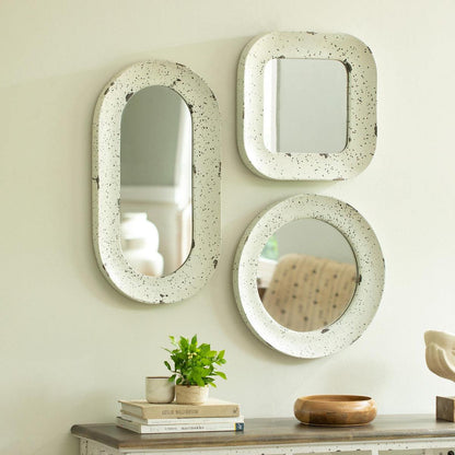 Farmhouse Flair Wall Mirror - Round