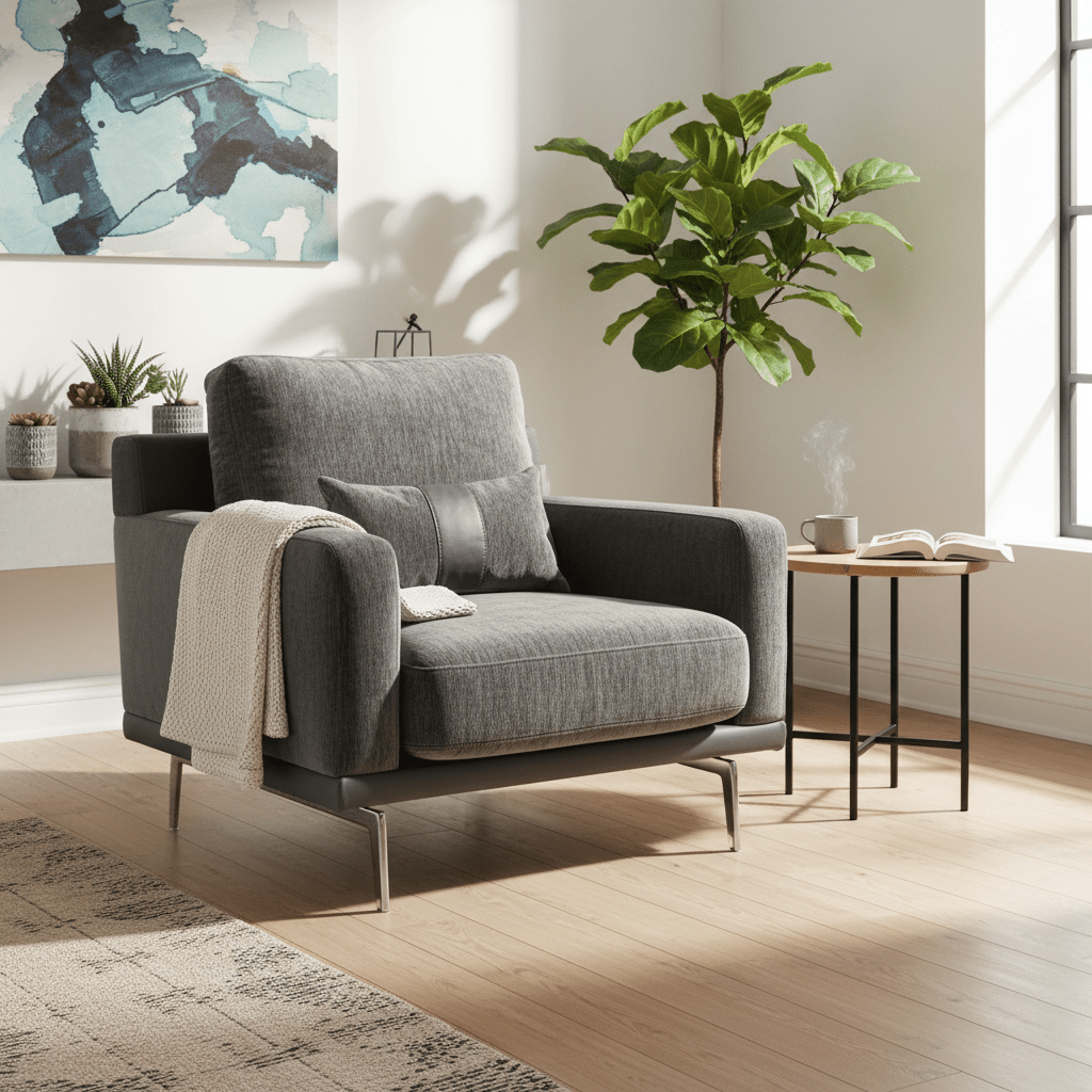Whisper Soft Black Chair W93