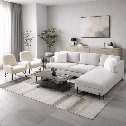 White Corner Sectional
