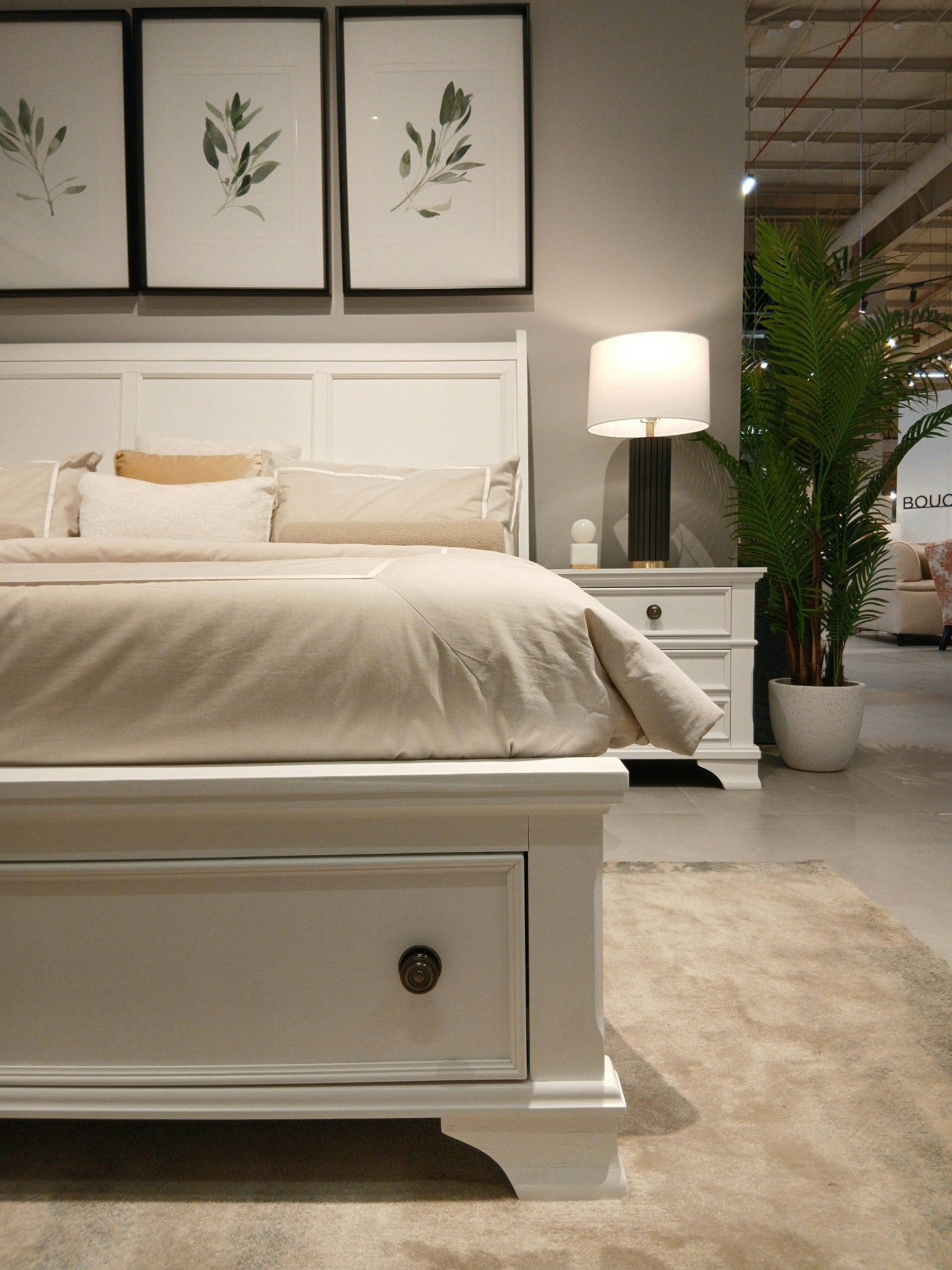 White Harmonious Haven King Bed