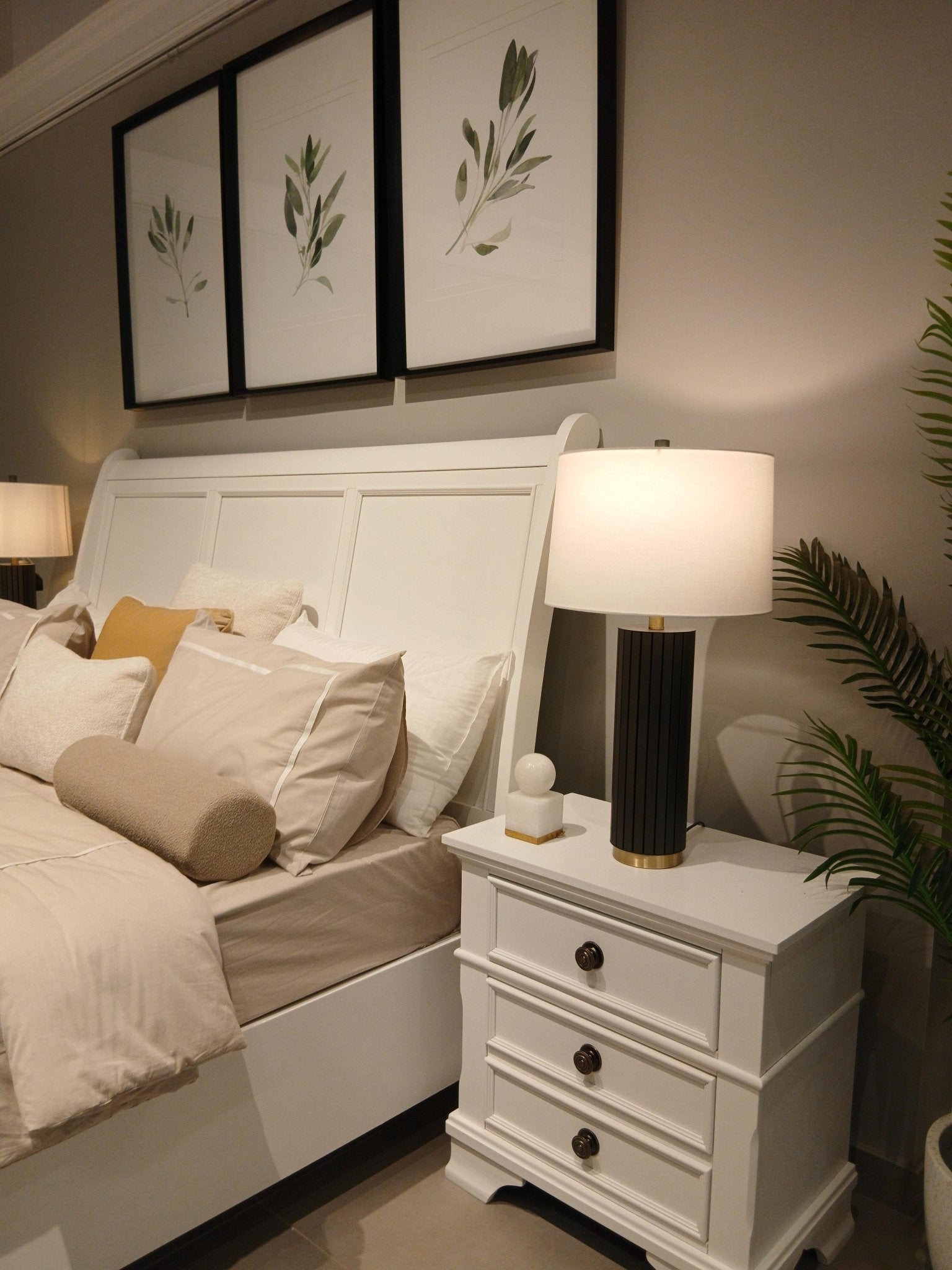 White Harmonious Haven King Bed