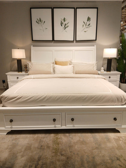White Harmonious Haven King Bed