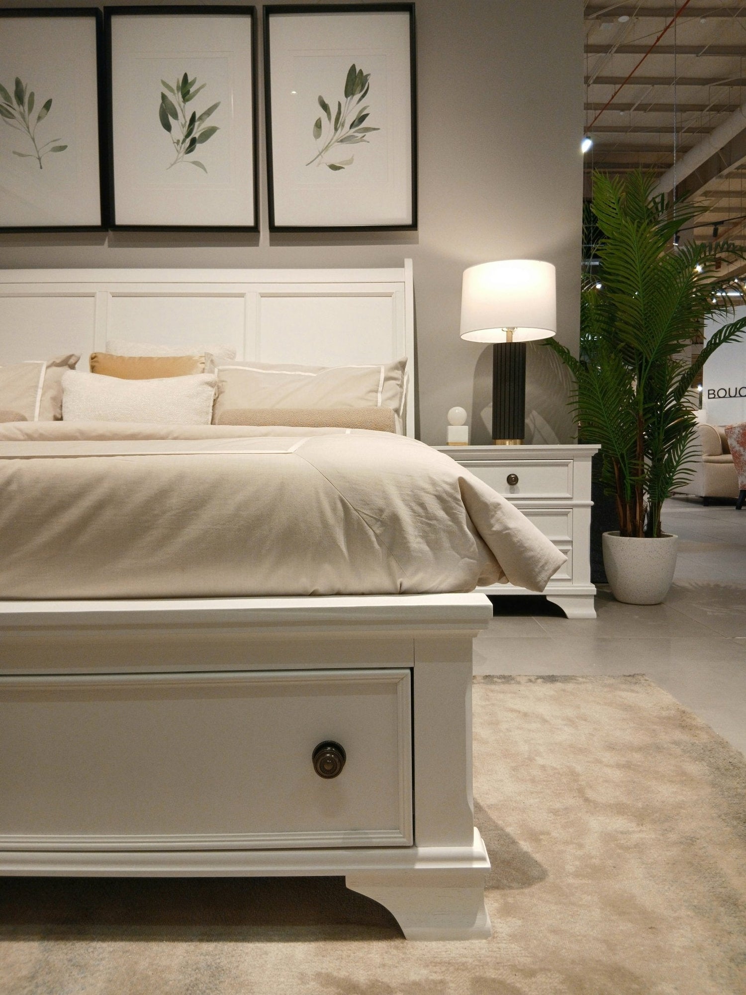 White Harmonious Haven King Bed