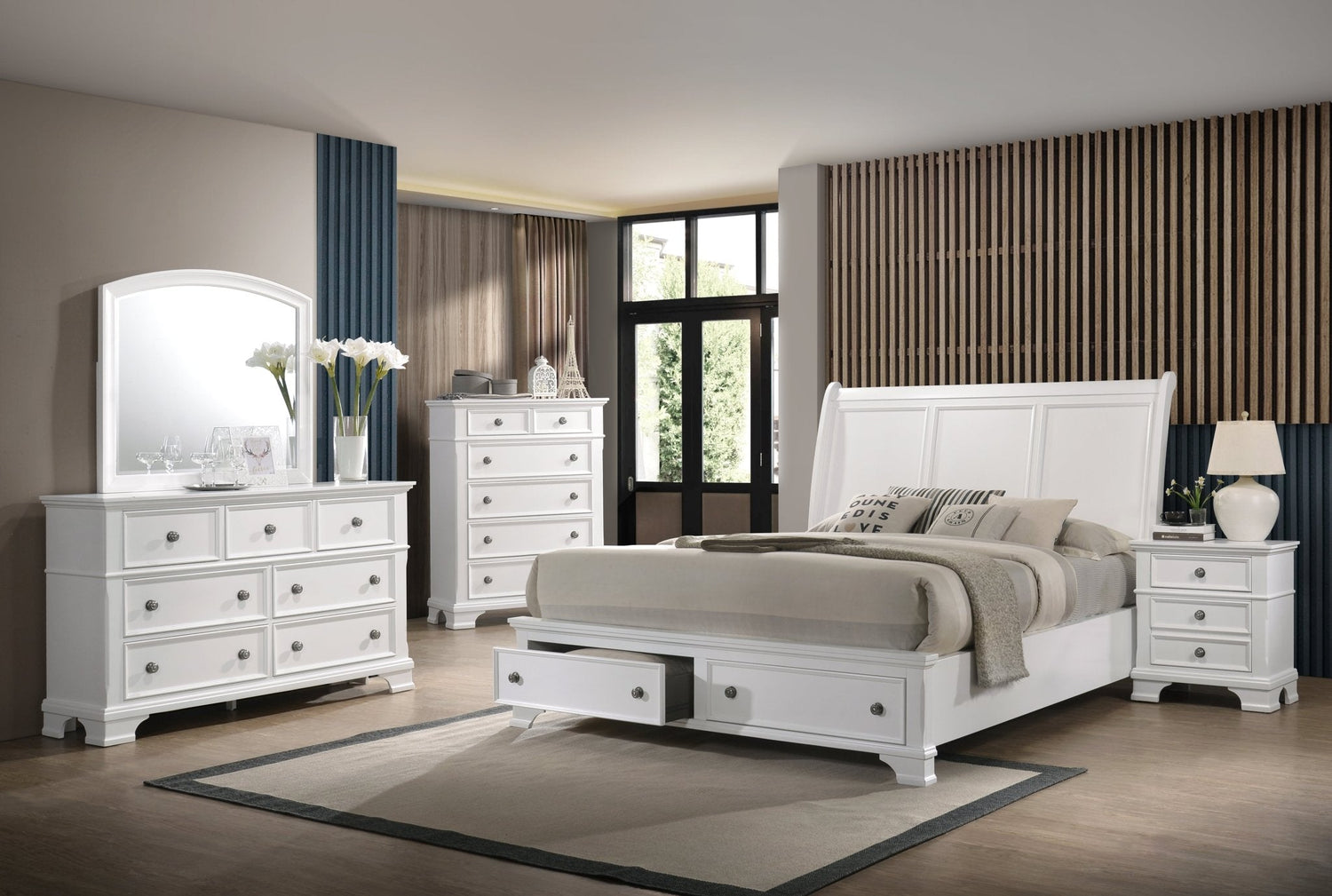 White Harmonious Haven Nightstand