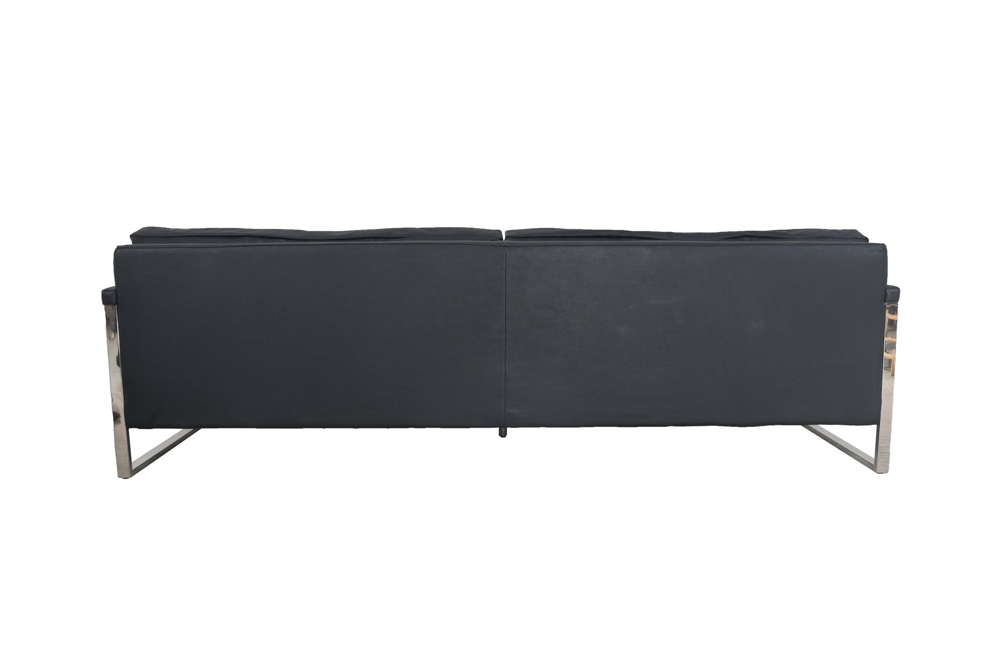 Winter Black Leather Sofa
