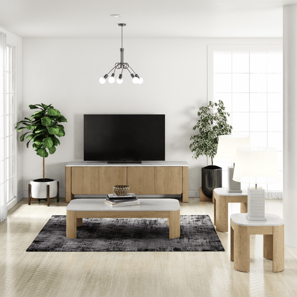 Wire Brushed Coffee Table