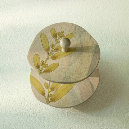 Wisteria Yellow 2 Tier Stand