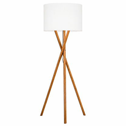 WOODEN TRIPOD FLOOR LAMPS