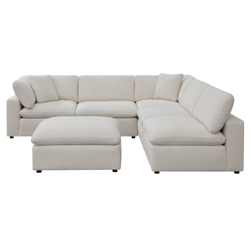 Roots Cloud 9 White Sectional (6538127016032)